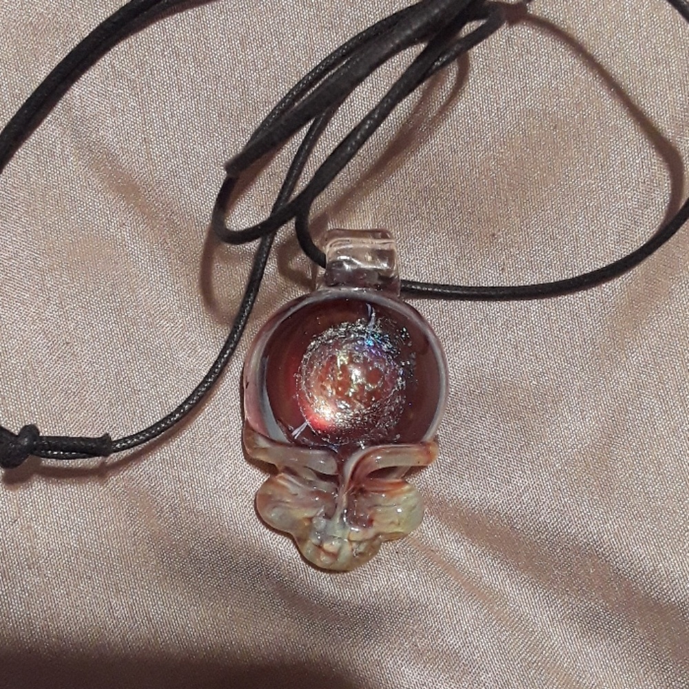 Grateful Dead glass pendant